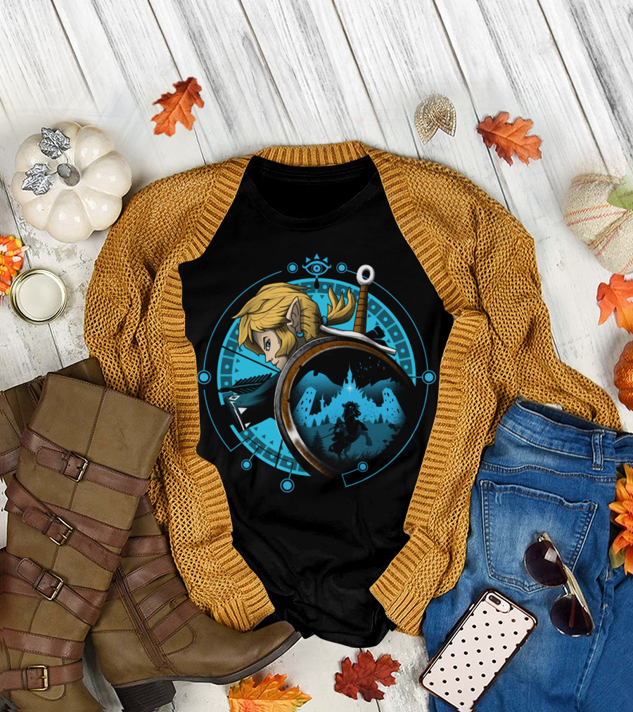 Legendary Wild Hylian Quest Hero Shield Emblem T-Shirt
