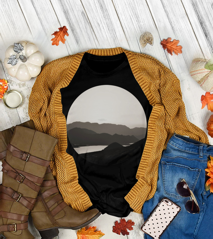 Mountains And Lake Scenic T-Shirt