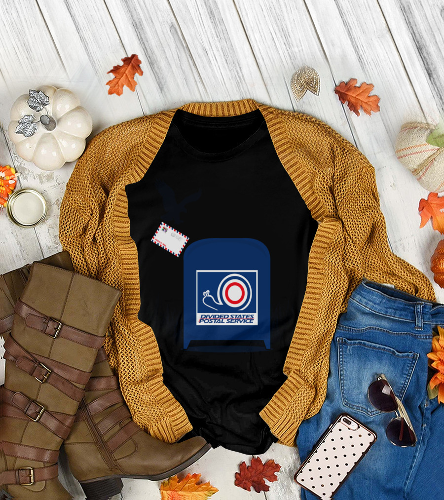 Divided States Postal Service Snail Target Mailbox T-Shirt