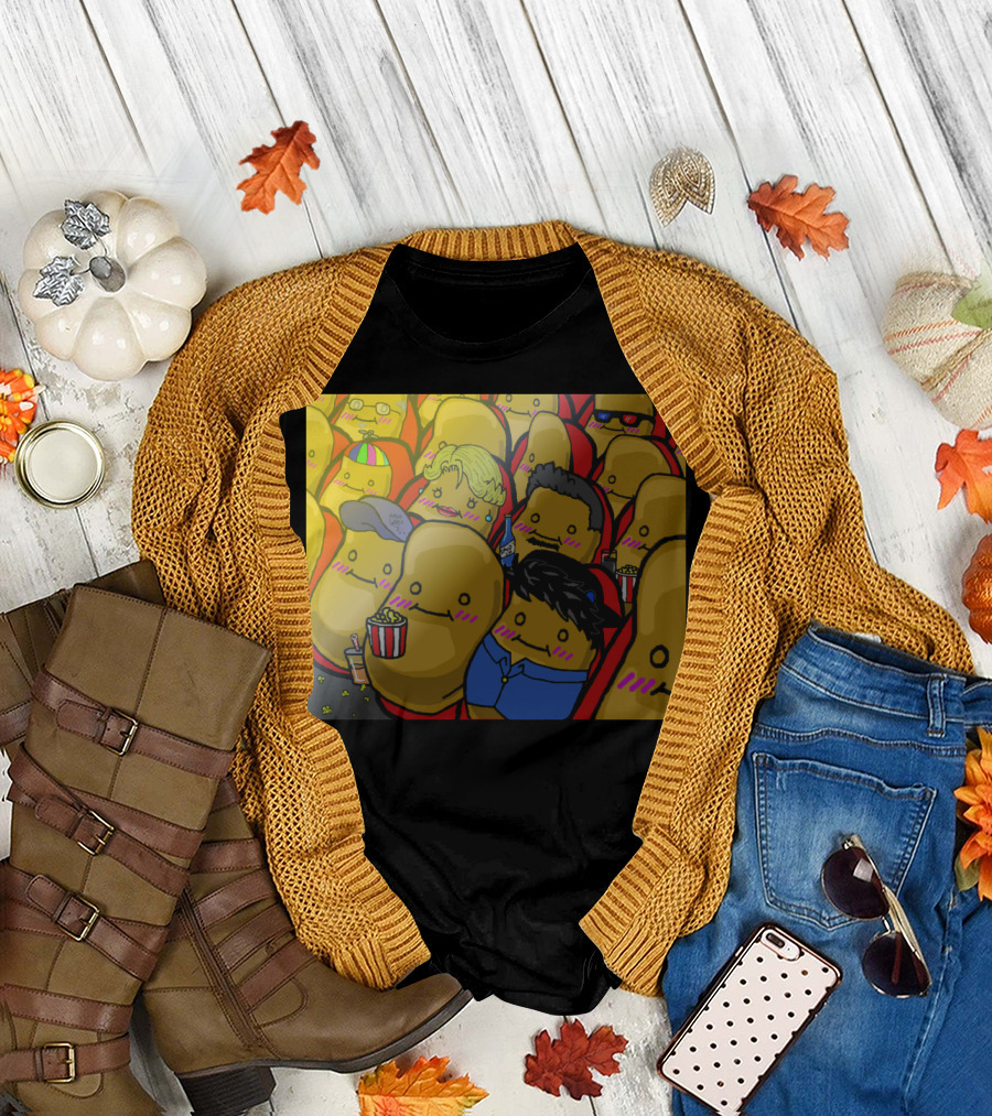 Potato Theater Popcorn Audience T-Shirt