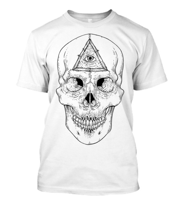 ILLUMINATI All-Seeing Eye Skull T-Shirt
