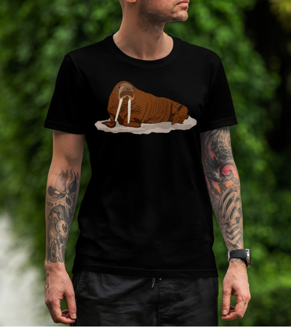 Pacific Walrus Lying On Ice T-Shirt