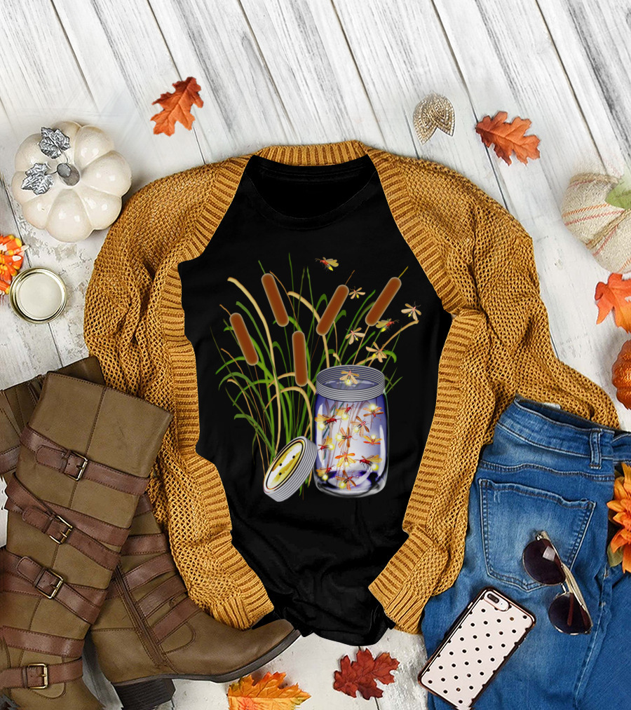 Firefly Tales Dream Jar with Cattail Glow T-Shirt