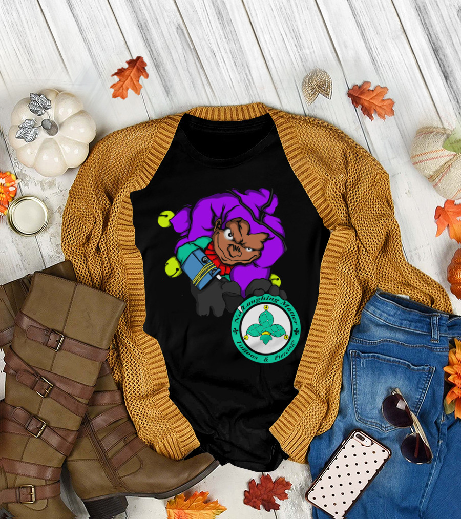 NLMT Jester Ned Laughing Matter Tattoos Piercings Image T-Shirt