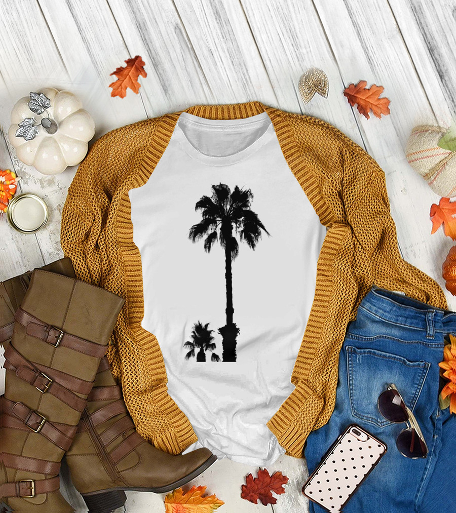 Palm Trees Vertical Night T-Shirt