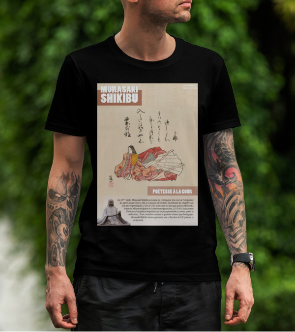 Murasaki Shikibu Poétesse à La Cour Histoir 11ᵉ Siècle Japon Cour De L'empereur T-Shirt