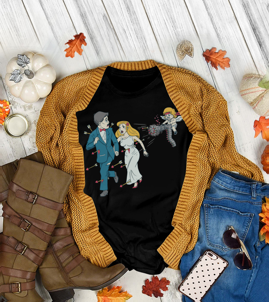 Cupid Chaos: Love Kills Arrow Attack T-Shirt