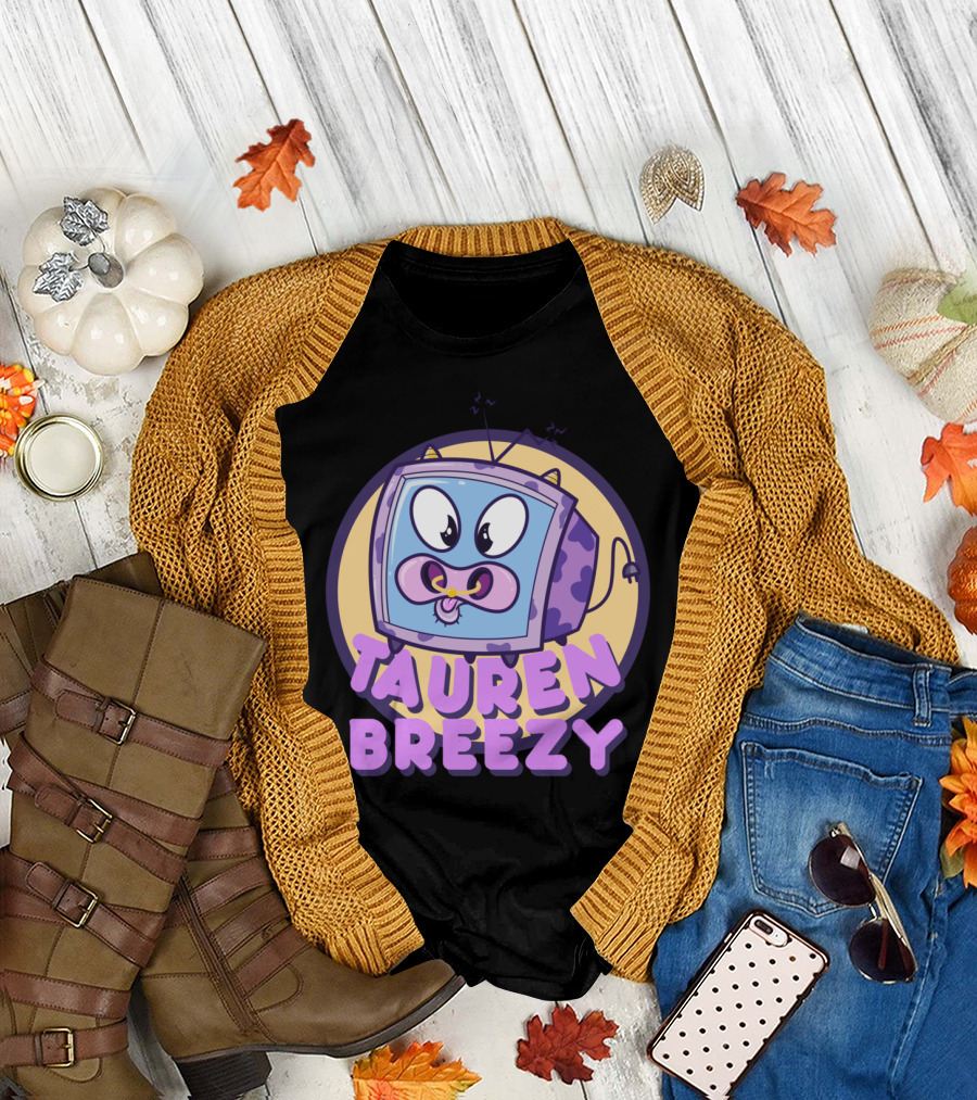 Tauren Breezy Cartoon Cow Television Character Merchandise T-Shirt