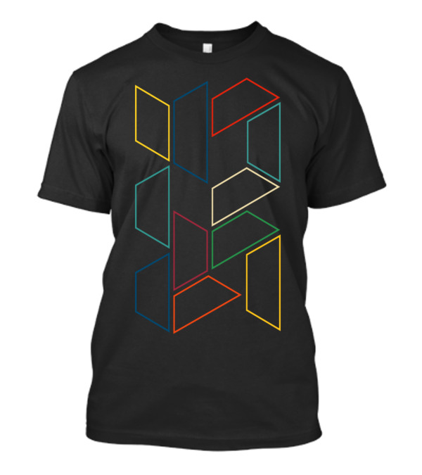 Nonsense Geometric Colorful Line T-Shirt