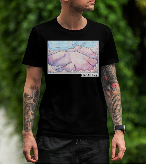 Jasper Fox Design Last Light Mountain Landscape T-Shirt