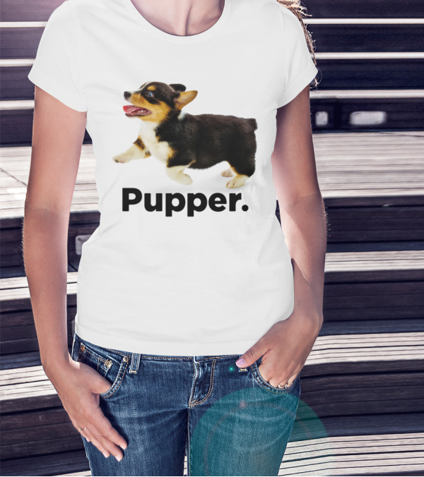 Pupper Pembroke Welsh Corgi Launch T-Shirt