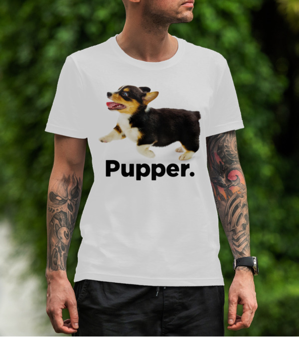 Pupper Pembroke Welsh Corgi Launch T-Shirt