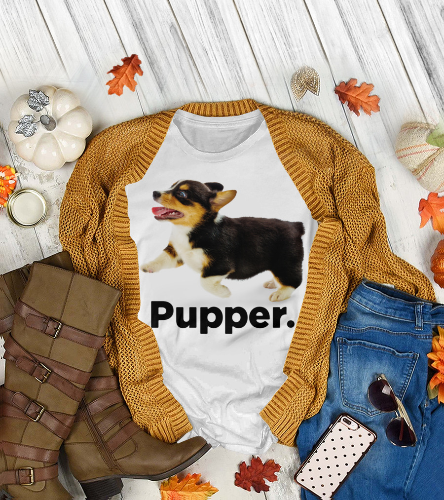 Pupper Pembroke Welsh Corgi Launch T-Shirt