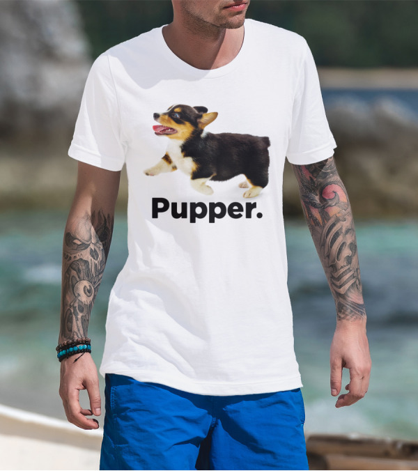 Pupper Pembroke Welsh Corgi Launch T-Shirt