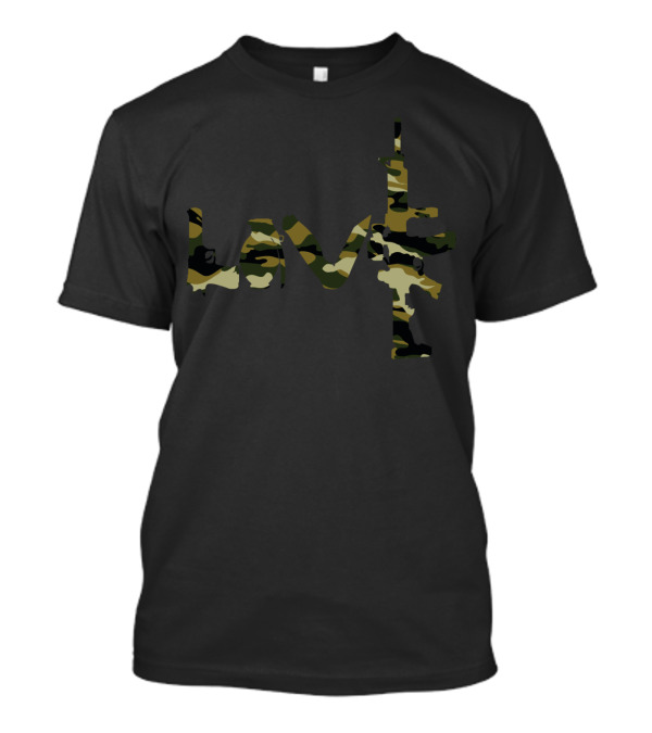 Love Camouflage Rifle T-Shirt