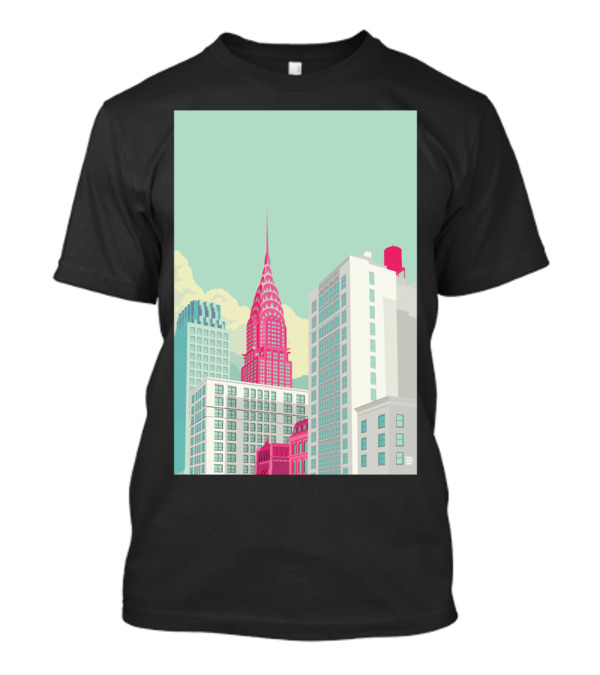 Park Avenue New York City Chrysler Building Urban Skyline T-Shirt
