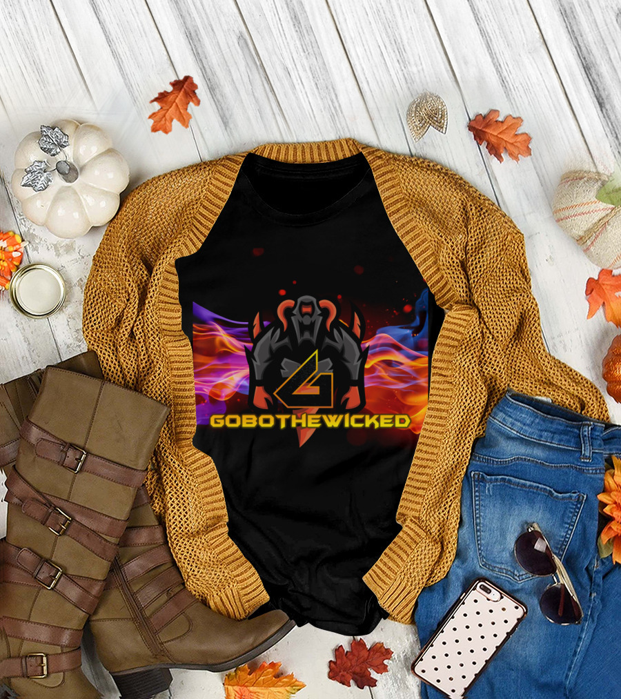 GOBOTHEWICKED Demon Fiery Background T-Shirt