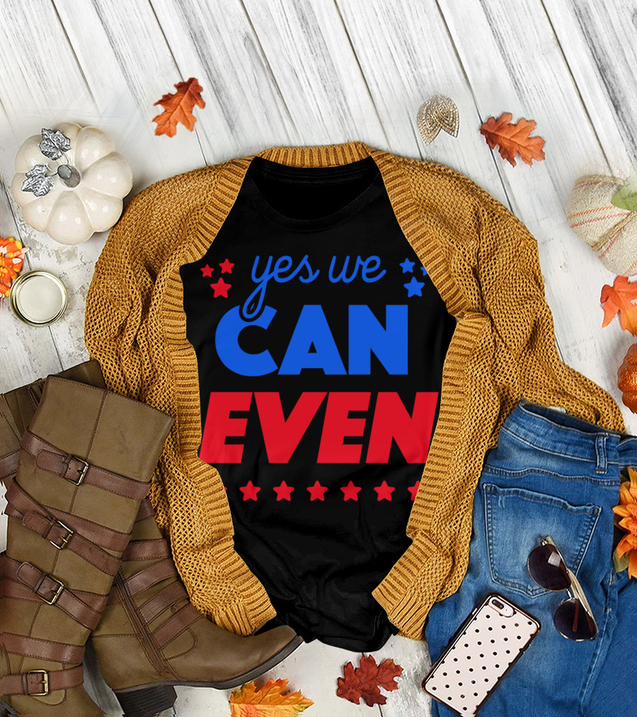Yes We Can Even Stars T-Shirt
