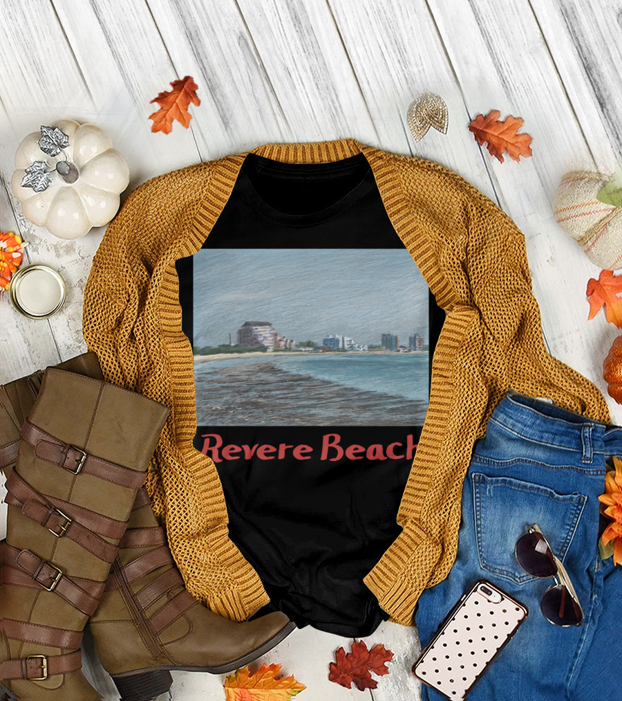 Revere Beach Scenic Coastal View T-Shirt
