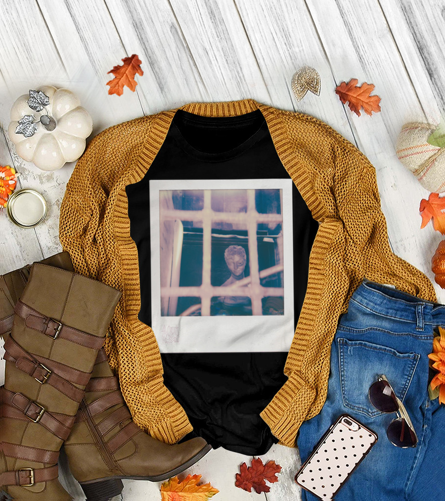Patriarchy Robbi Revealed Polaroid Statue in Cage T-Shirt