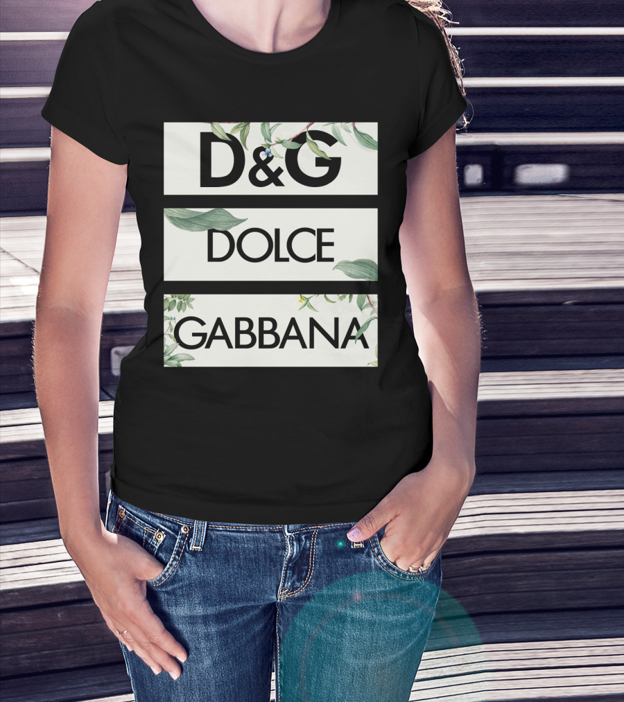 D&G Dolce Gabbana Botanical Leafs T-Shirt