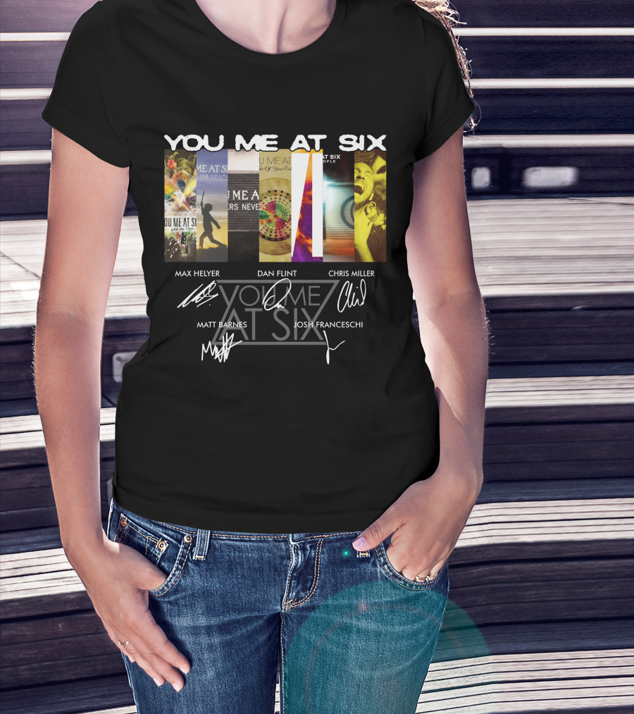 You Me At Six Max Helyer Dan Flint Chris Miller Matt Barnes Josh Franceschi T-Shirt