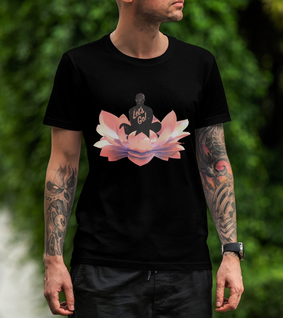 Let's Go Lotus Blossom Silhouette T-Shirt