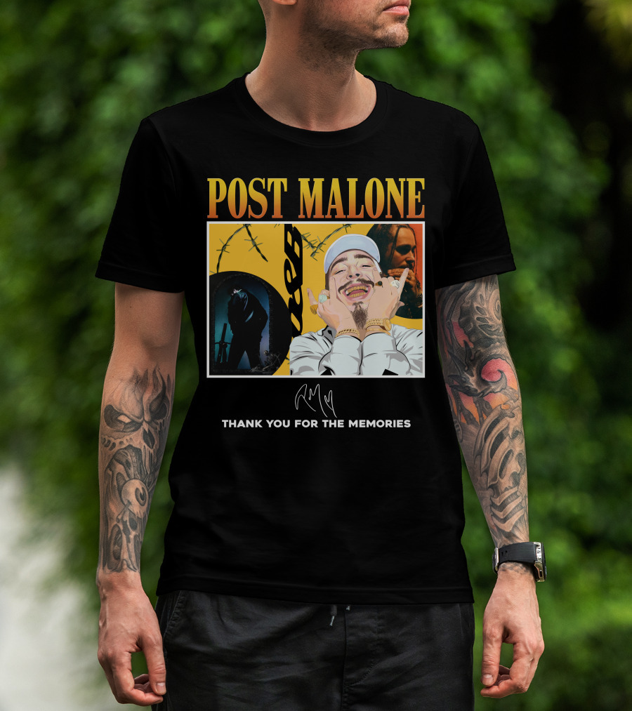 Post Malone Thank You For The Memories T-Shirt