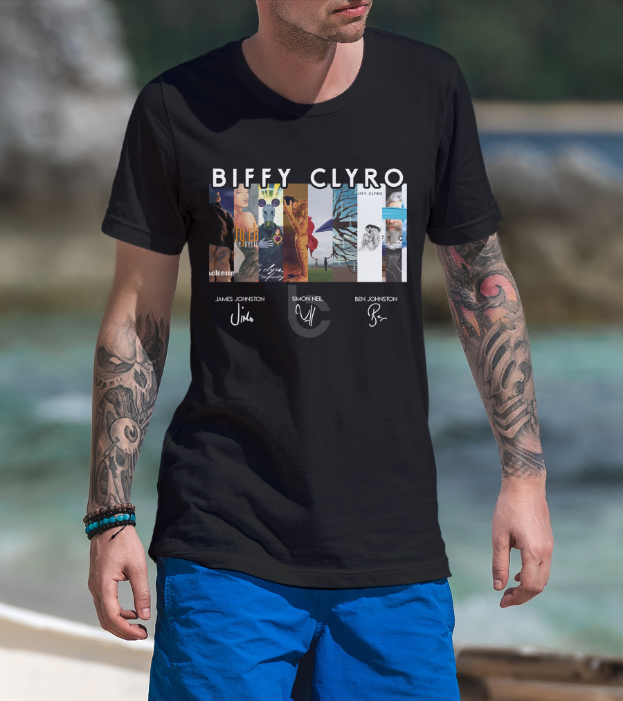Biffy Clyro Album Art Collage James Johnston Simon Neil Ben Johnston T-Shirt