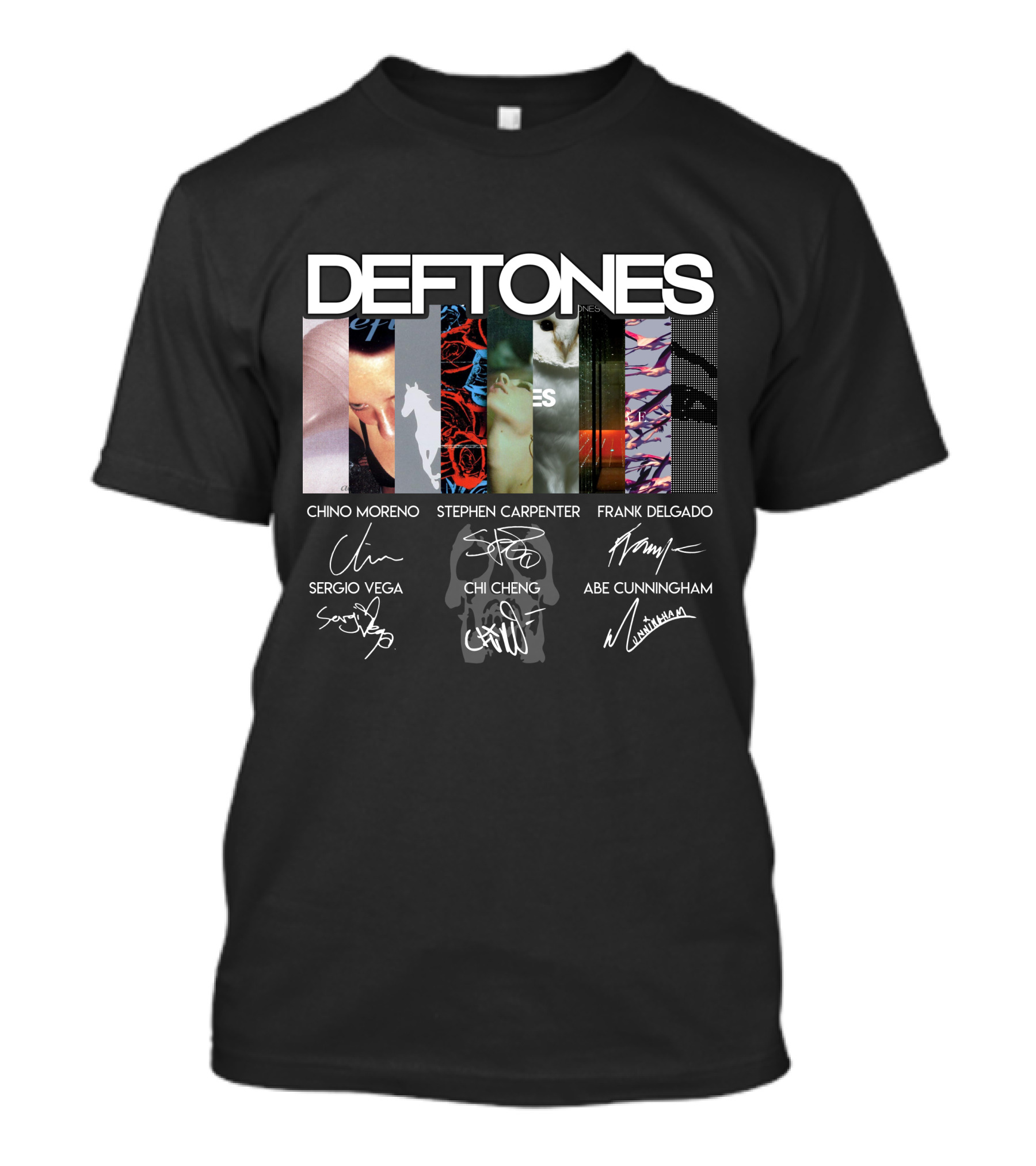 Deftones Chino Moreno Stephen Carpenter Frank Delgado Sergio Vega Chi Cheng Abe Cunningham T-Shirt