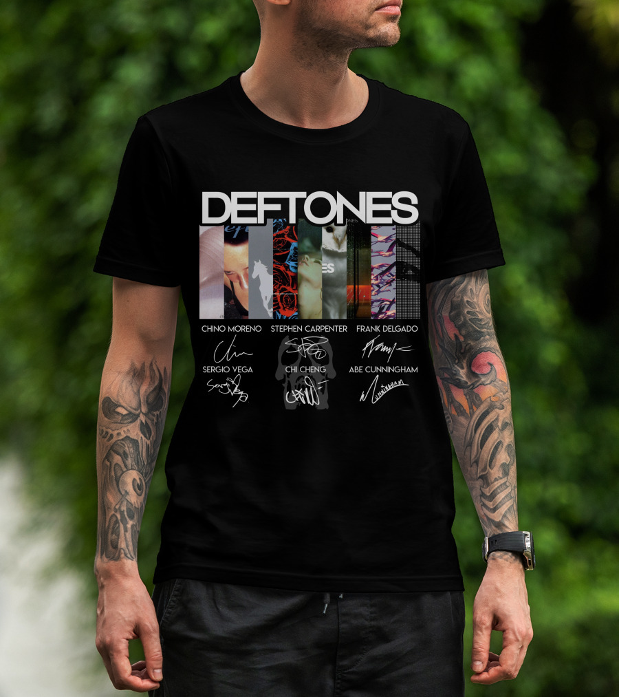 Deftones Chino Moreno Stephen Carpenter Frank Delgado Sergio Vega Chi Cheng Abe Cunningham T-Shirt