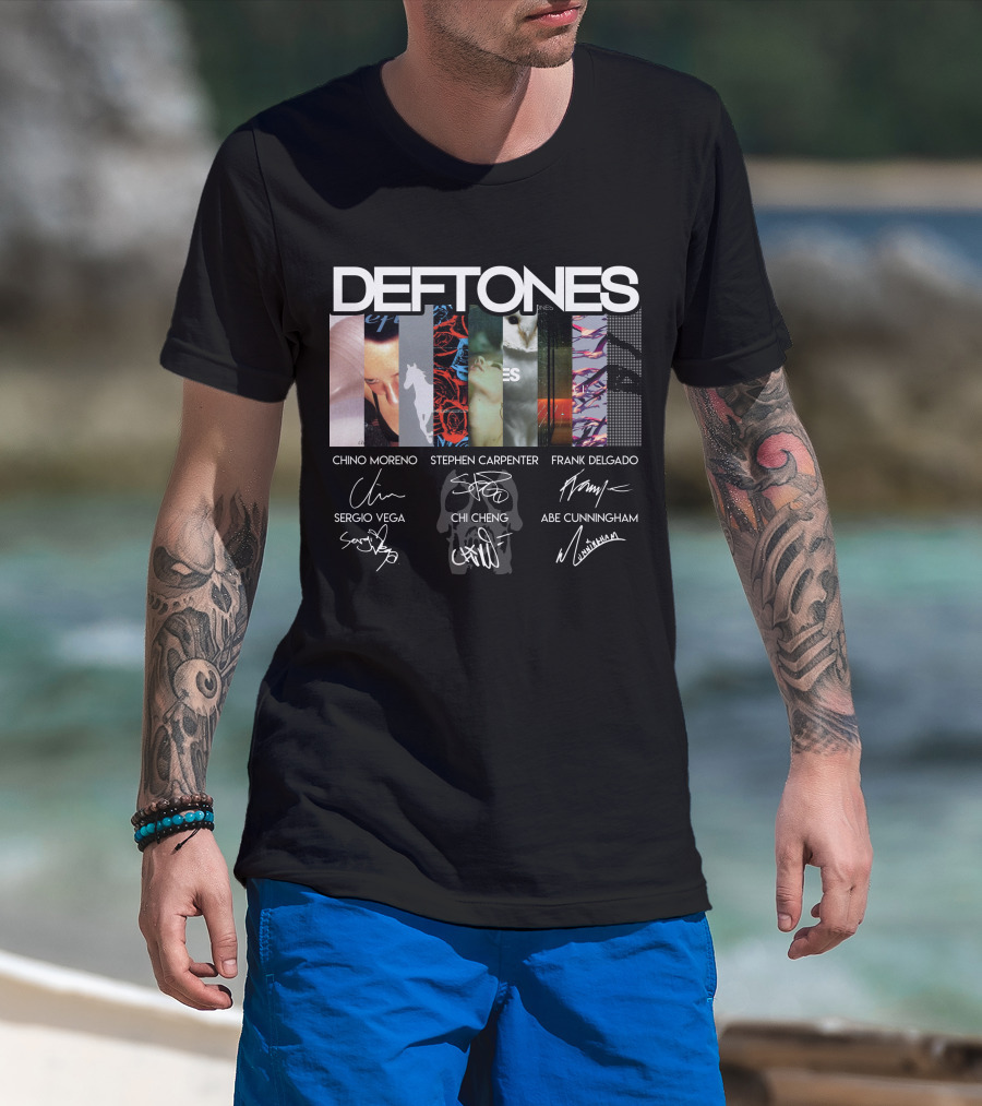 Deftones Chino Moreno Stephen Carpenter Frank Delgado Sergio Vega Chi Cheng Abe Cunningham T-Shirt