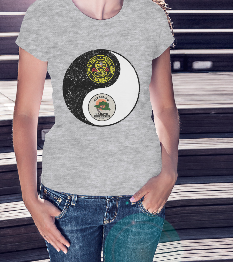 Cobra Kai Strike First Miyagi-Do Karate Yin Yang T-Shirt