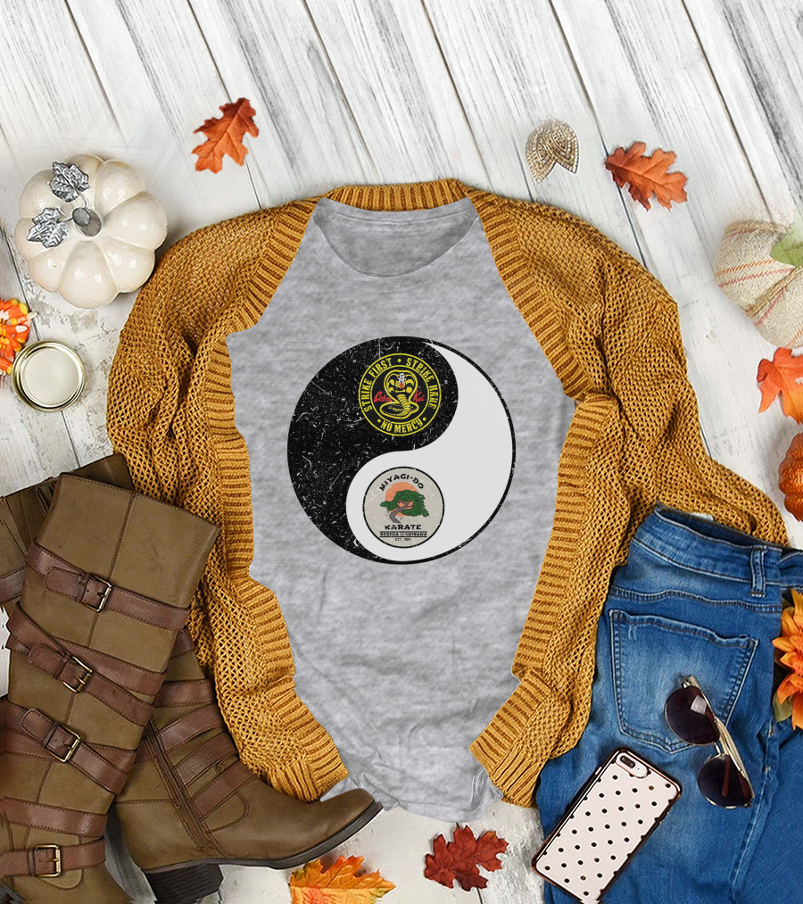 Cobra Kai Strike First Miyagi-Do Karate Yin Yang T-Shirt