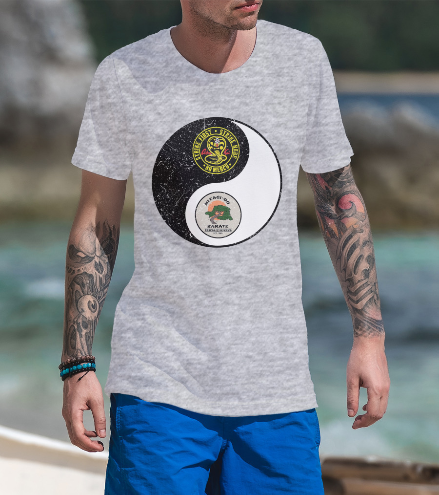 Cobra Kai Strike First Miyagi-Do Karate Yin Yang T-Shirt