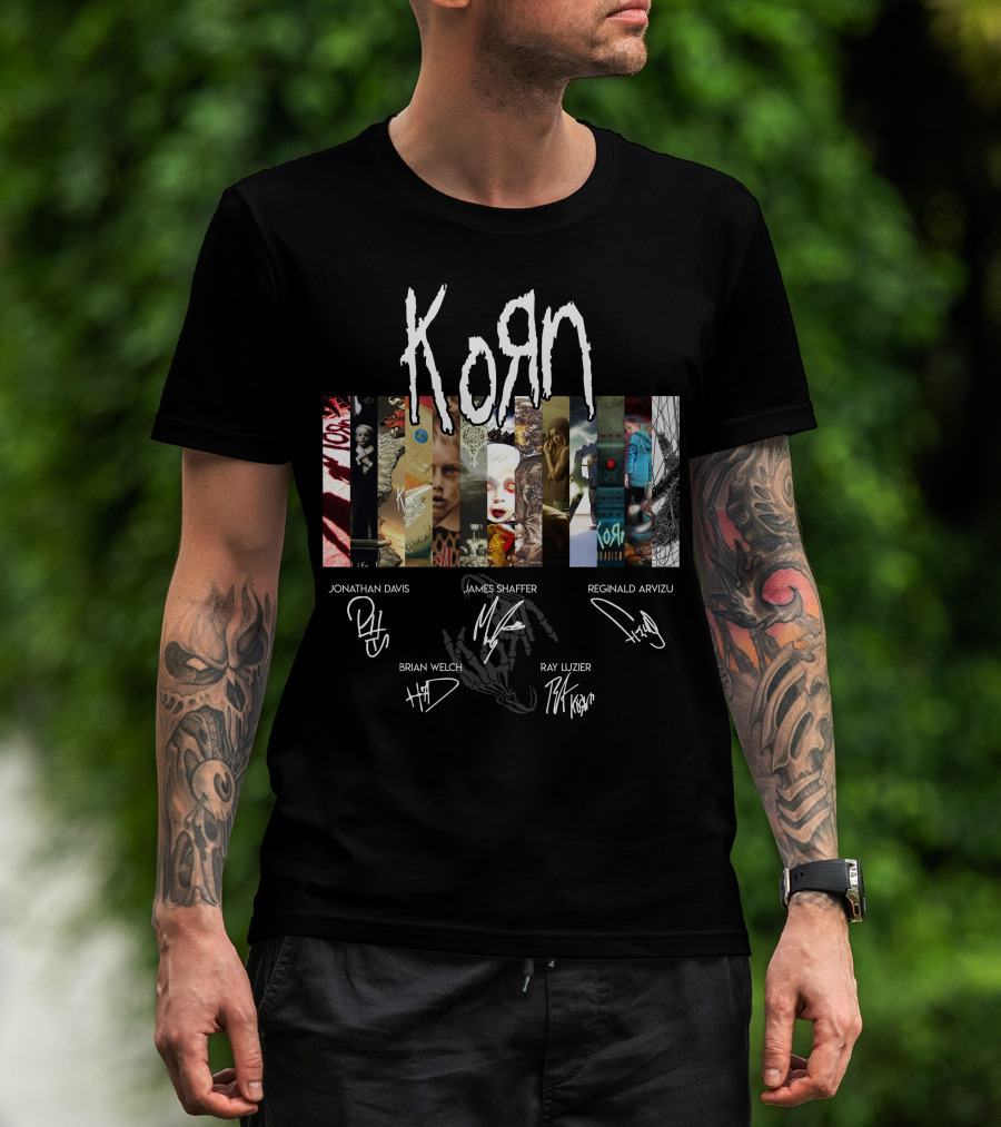 Korn Artwork And Signatures Compilation T-Shirt