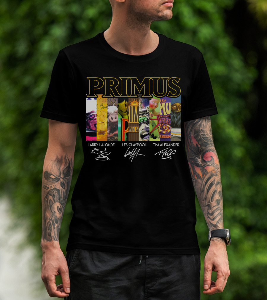 Primus Larry Lalonde Les Claypool Tim Alexander T-Shirt