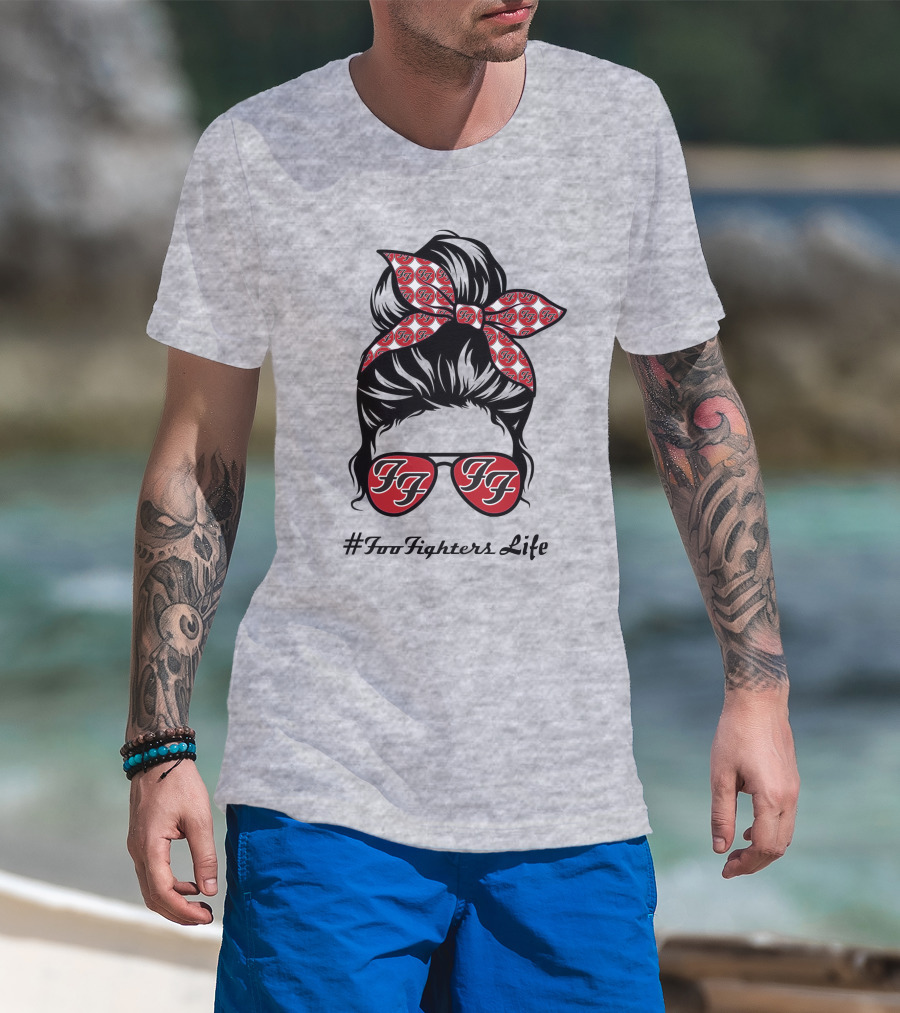 #Foofighterslife Ff Bandana Sunglasses T-Shirt