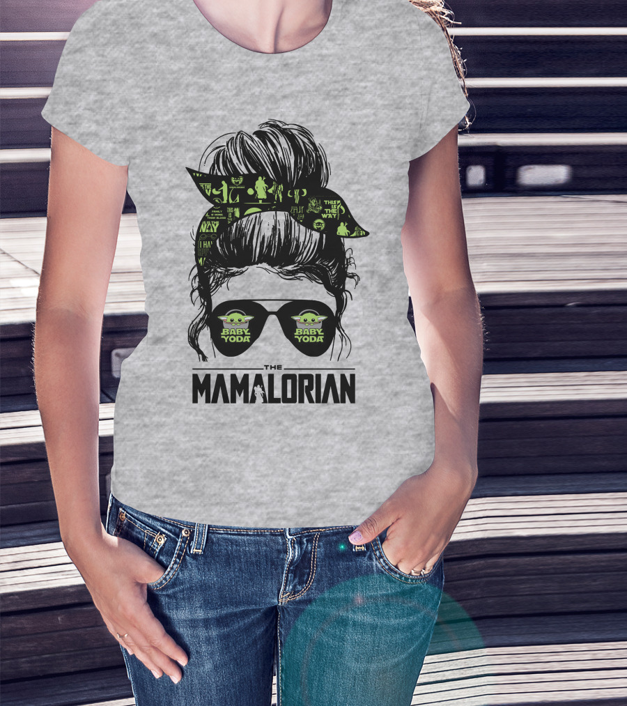 The Mamalorian Baby Yoda Grogu Star Wars T-Shirt
