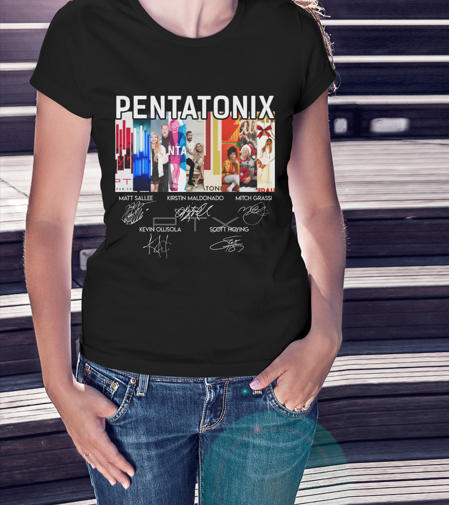 Pentatonix Matt Sallee Kirstin Maldonado Mitch Grassi Kevin Olusola Scott Hoying T-Shirt
