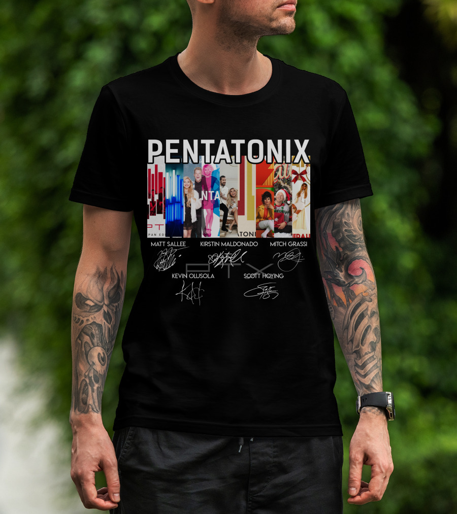 Pentatonix Matt Sallee Kirstin Maldonado Mitch Grassi Kevin Olusola Scott Hoying T-Shirt