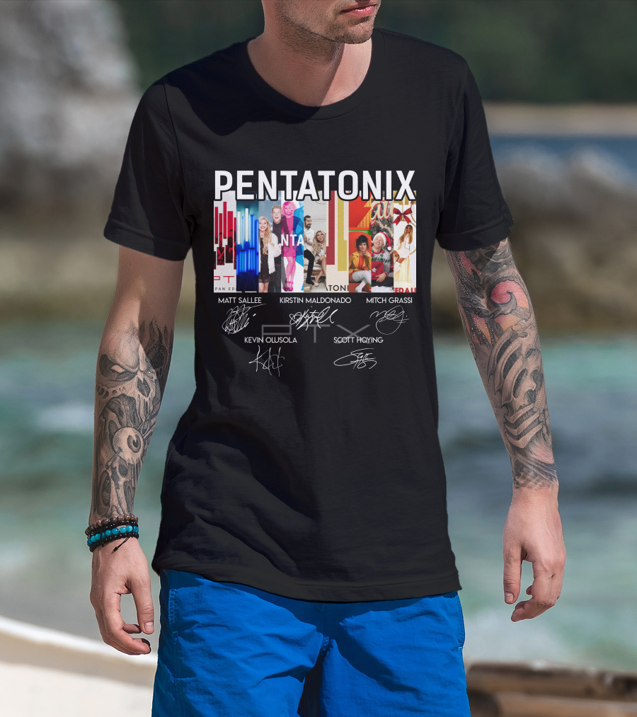 Pentatonix Matt Sallee Kirstin Maldonado Mitch Grassi Kevin Olusola Scott Hoying T-Shirt