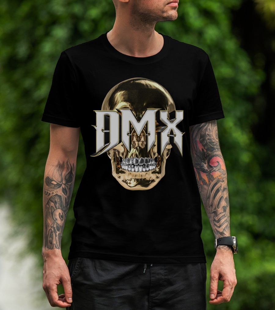 Dmx Gold Skull Luxury Trends T-Shirt