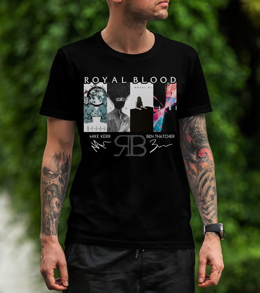Royal Blood Mike Kerr Ben Thatcher Rb Signatures T-Shirt
