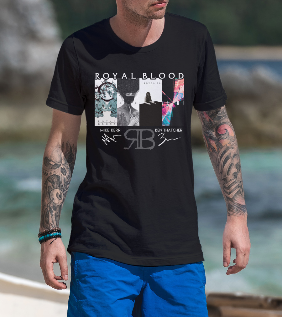 Royal Blood Mike Kerr Ben Thatcher Rb Signatures T-Shirt