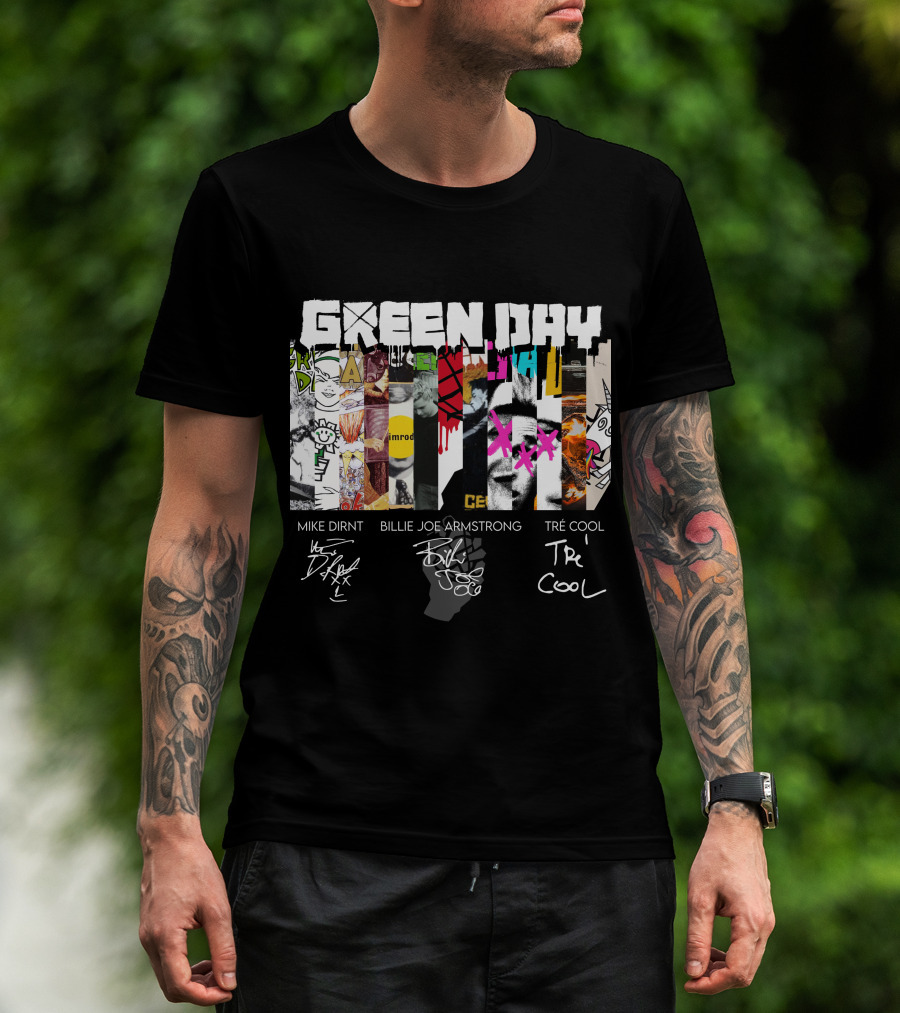 Green Day Mike Dirnt Billie Joe Armstrong Tré Cool T-Shirt