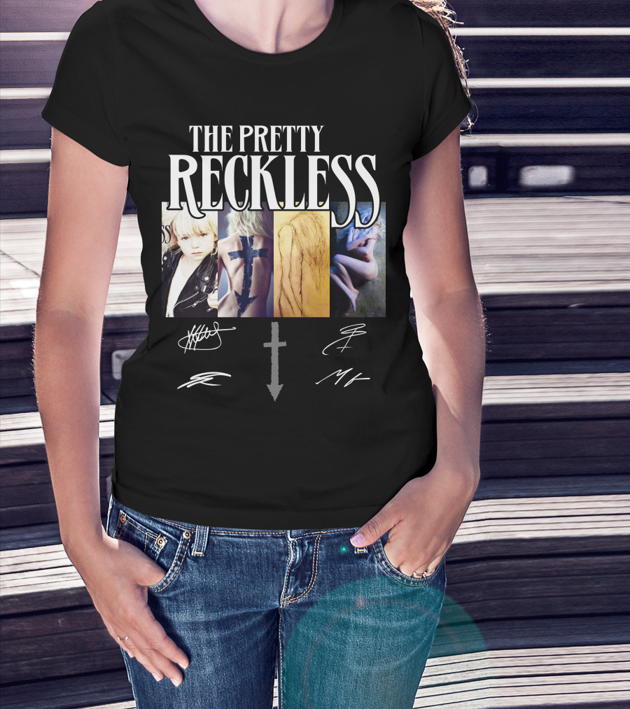 The Pretty Reckless Signed Cross Art Collection T-Shirt