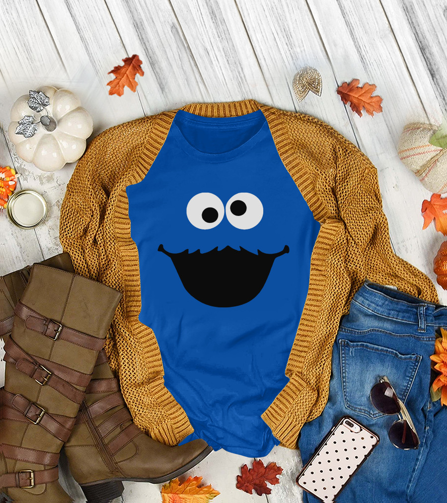 Cookie Monster Face T-Shirt