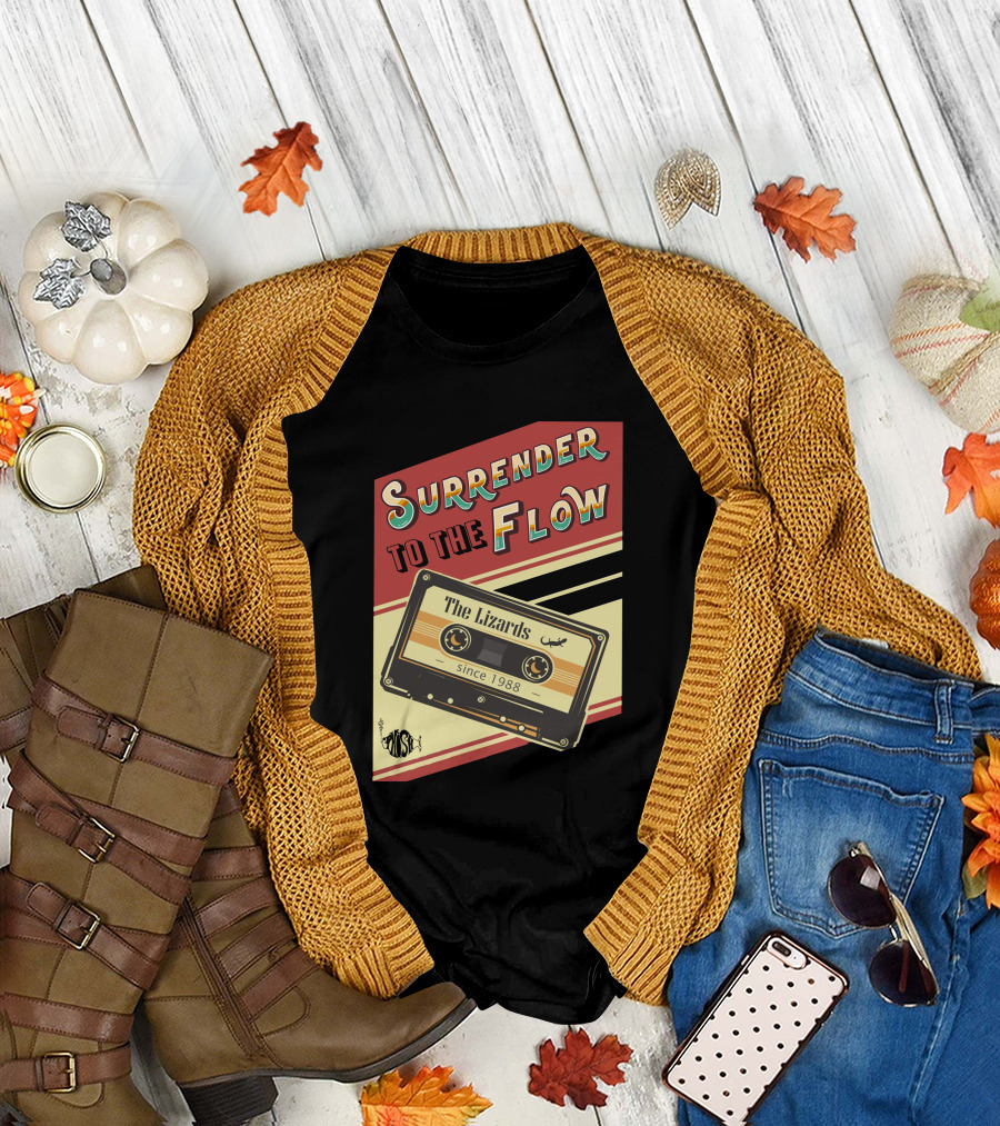 Surrender to the Flow The Lizards Since 1988 Cassette T-Shirt