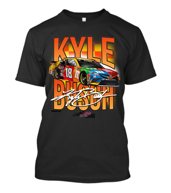 KYLE BUSCH 18 NASCAR Joe Gibbs Racing T-Shirt